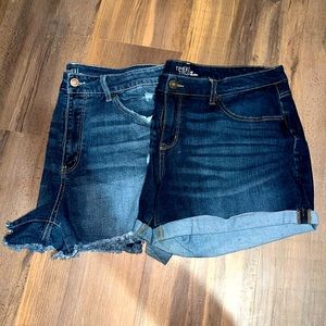 2 pairs Jean shorts